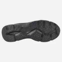 Zapatillas deportivas negras con cordones para hombre