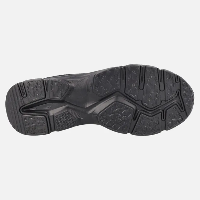 Zapatillas deportivas negras con cordones para hombre