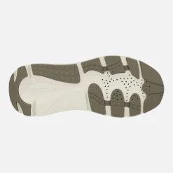 Zapatillas deportivas para mujer Diamanta en combinado blanco y beige