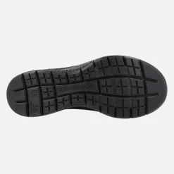 Zapatillas deportivas sin cordones estilo calcetín en tejido negro