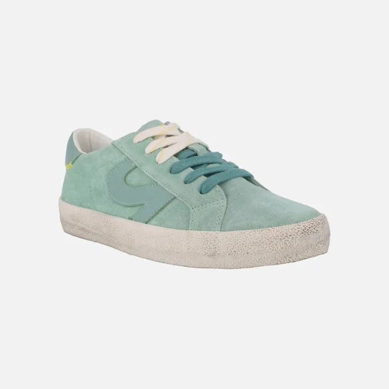 Zapatillas deportivas Symbol en piel serraje con cordones intercambiables
