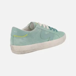 Zapatillas deportivas Symbol en piel serraje con cordones intercambiables
