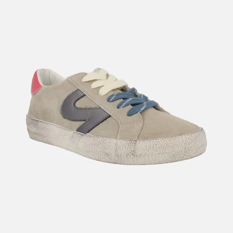 Zapatillas deportivas Symbol en piel serraje con cordones intercambiables