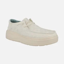 Zapatillas en tejido bordado con cordones elásticos Bloom