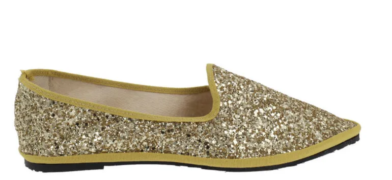 Zapatillas Venezianas Greta de glitter para mujer