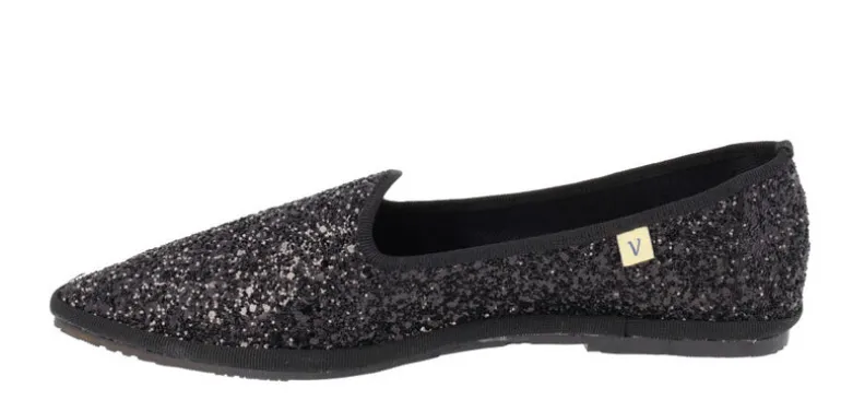 Zapatillas Venezianas Greta de glitter para mujer