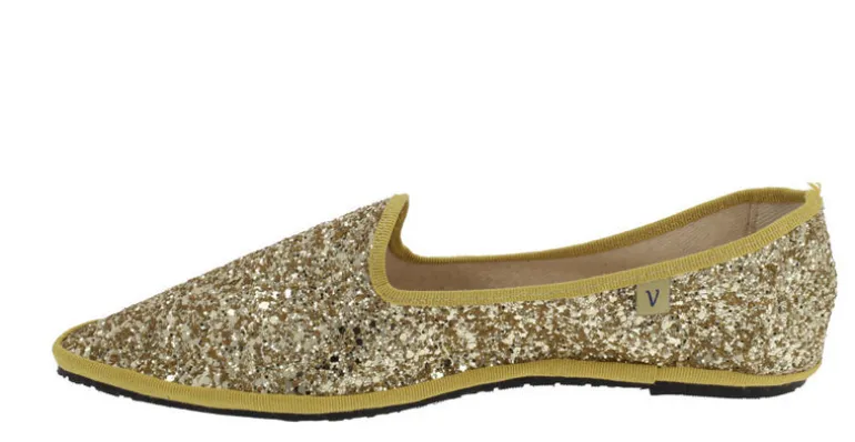 Zapatillas Venezianas Greta de glitter para mujer
