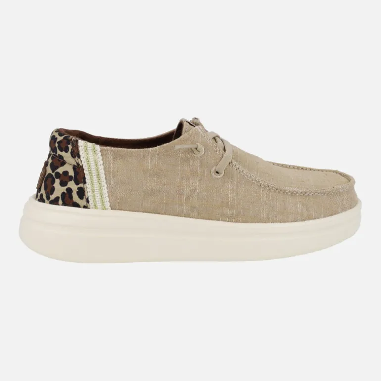 Zapatillas Wendy Rise Animal de lona con talón en animal print