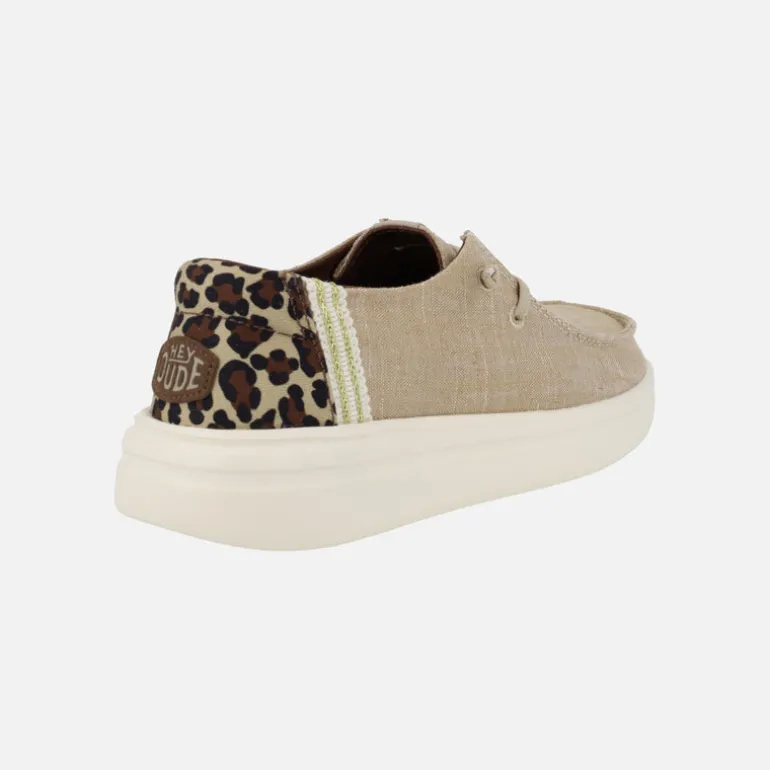 Zapatillas Wendy Rise Animal de lona con talón en animal print