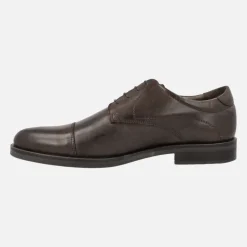 Zapatos blucher de piel con puntera recta