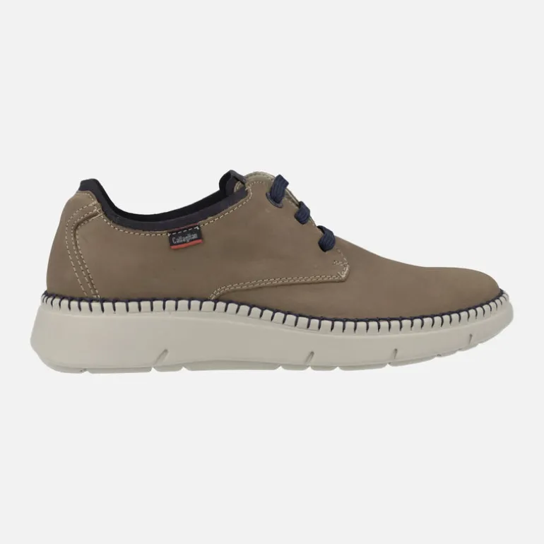 Zapatos blucher para hombre con piso deportivo y cosido exterior