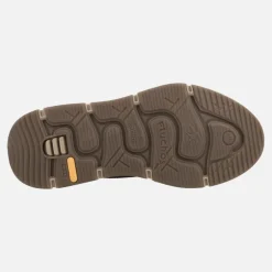 Zapatos casual con cordones en nobuck marrón BONNY F1345