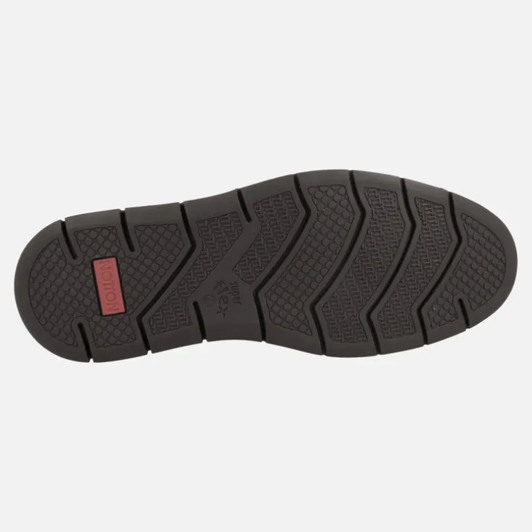 Zapatos casual con cordones para hombre en combinado multimaterial