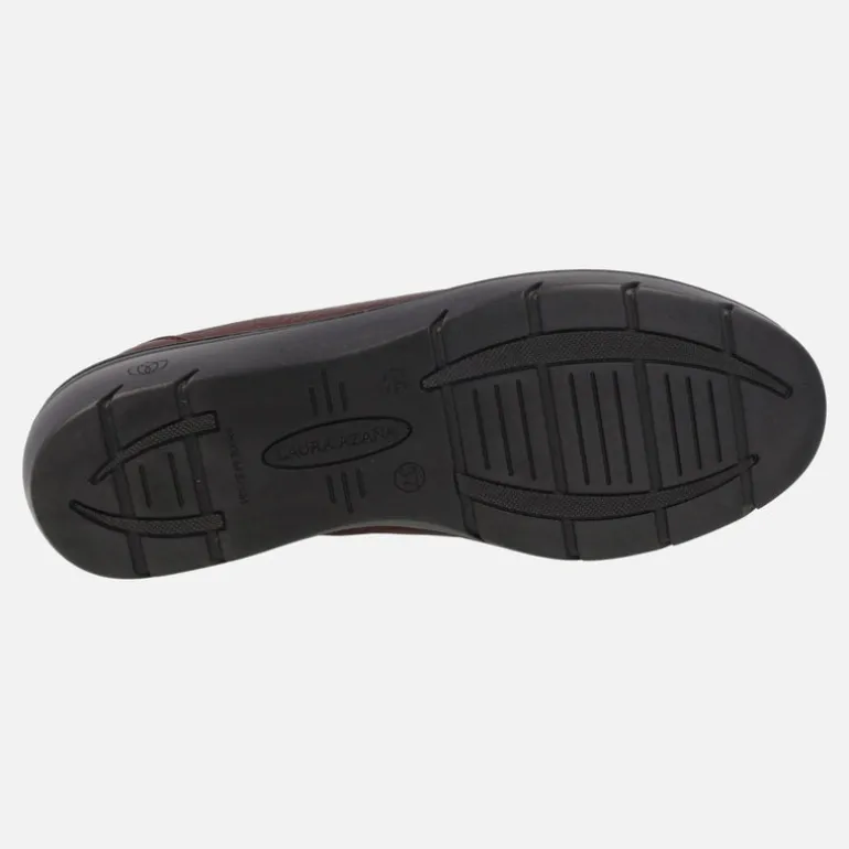 Zapatos confort de piel con cordones elásticos