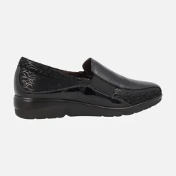Zapatos confort para mujer en combinado negro