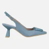 Zapatos corte salón destalonados Nova con adorno en la pala
