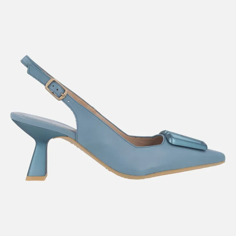 Zapatos corte salón destalonados Nova con adorno en la pala