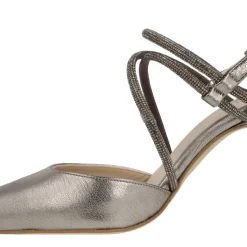 Zapatos corte salón destalonados Giselda con tiras de strass