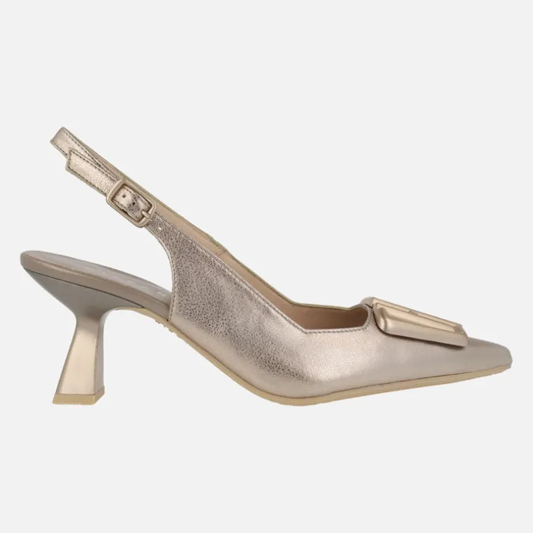 Zapatos corte salón destalonados Nova con adorno en la pala