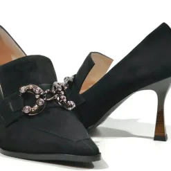 Zapatos de ante con copete y adorno Meidin