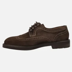 Zapatos de cordones blucher para hombre Baltimore en ante castor
