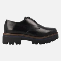 Zapatos de cordones con piso de goma para mujer