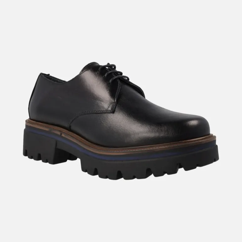 Zapatos de cordones con piso de goma para mujer
