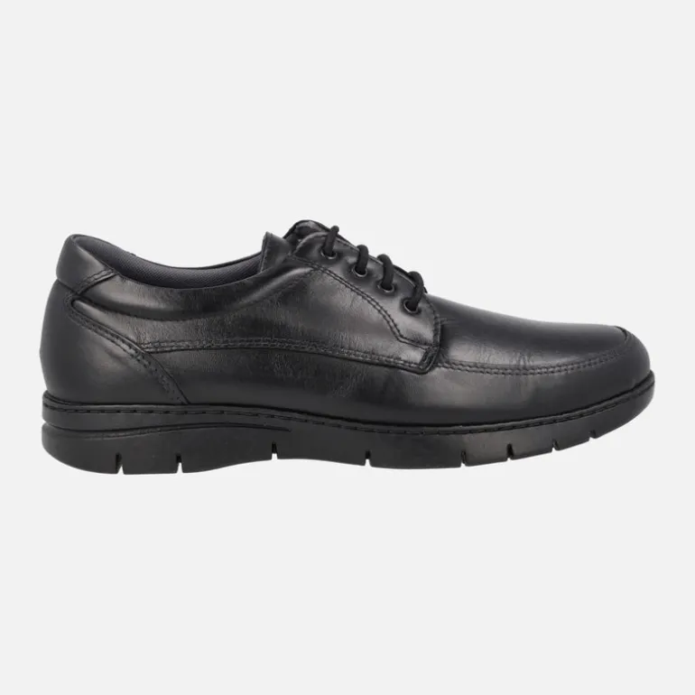 Zapatos de cordones en piel con corte clásico para hombre