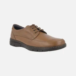 Zapatos de cordones en piel con corte clásico para hombre