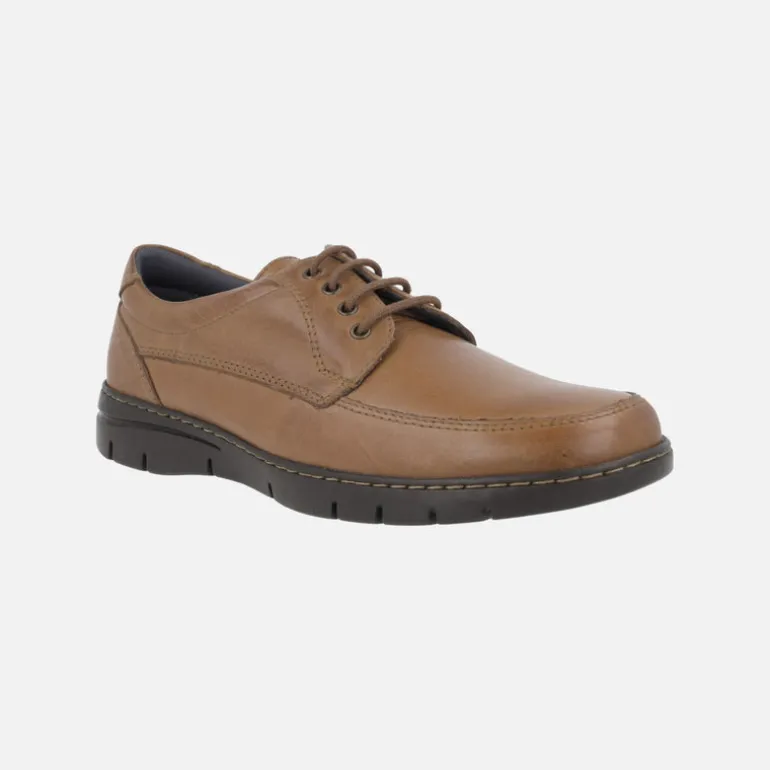 Zapatos de cordones en piel con corte clásico para hombre