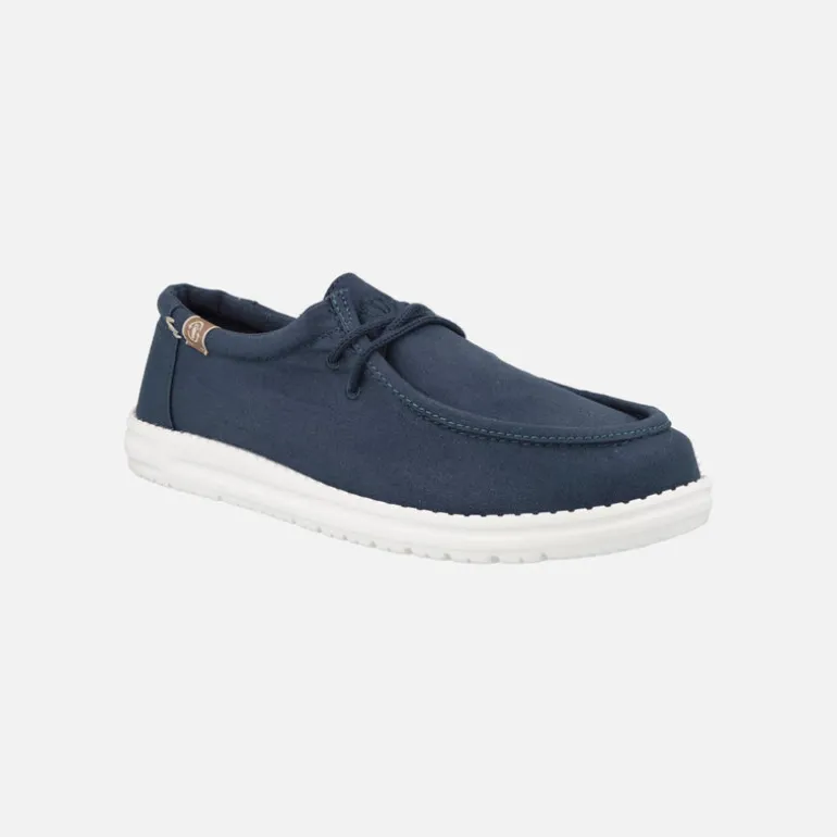 Zapatos de cordones para hombre en algodón orgánico modelo 8251