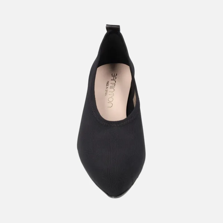 Zapatos de lycra corte salón con tacón bajo