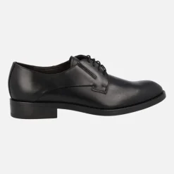 Zapatos de piel con cordones y elásticos para hombre