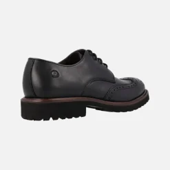 Zapatos de piel con cordones pala vega y picados