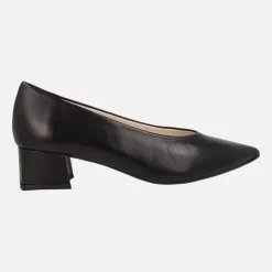 Zapatos de piel corte salón con tacones bajos Ingrid