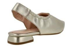 Zapatos de piel destalonados con tacón bajo forrado
