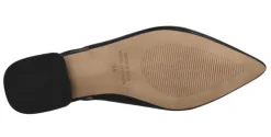 Zapatos de piel destalonados con tacón bajo forrado