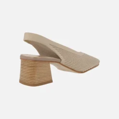 Zapatos de tacón destalonados en tejido lycra Miss Elastic