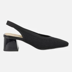 Zapatos de tacón destalonados en tejido lycra Miss Elastic