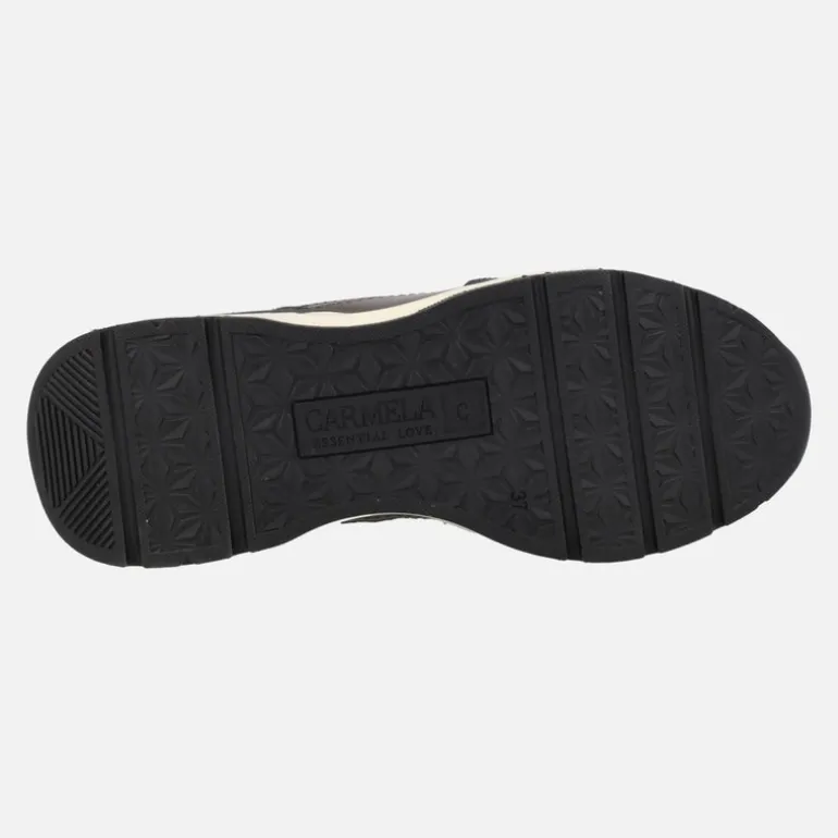 Zapatos deportivos con cordones y cremallera lateral para mujer