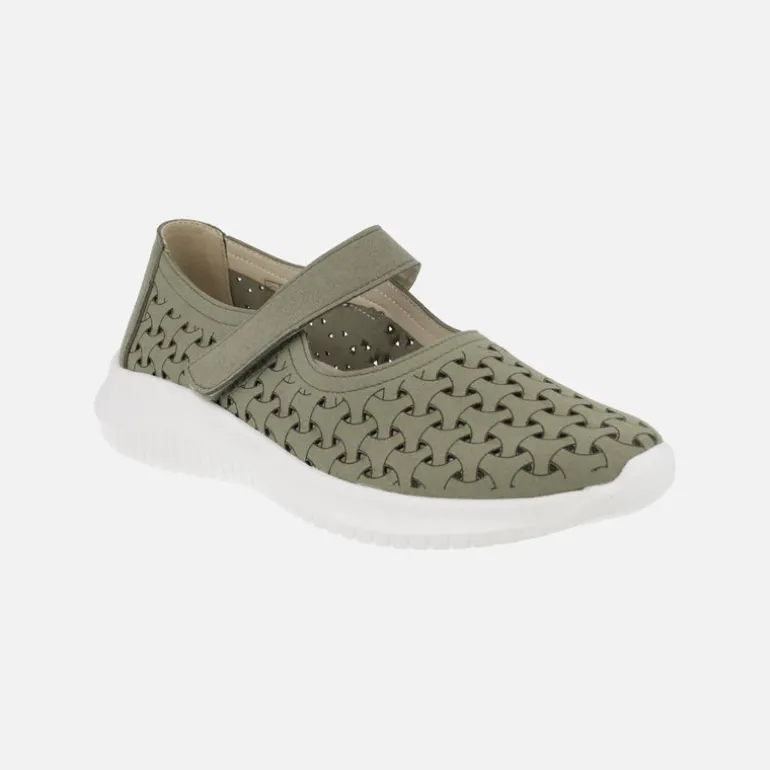 Zapatos deportivos con velcro estilo mercedes Ecoligeros Isa