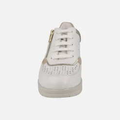 Zapatos deportivos de piel con cordones y cremallera Riposella
