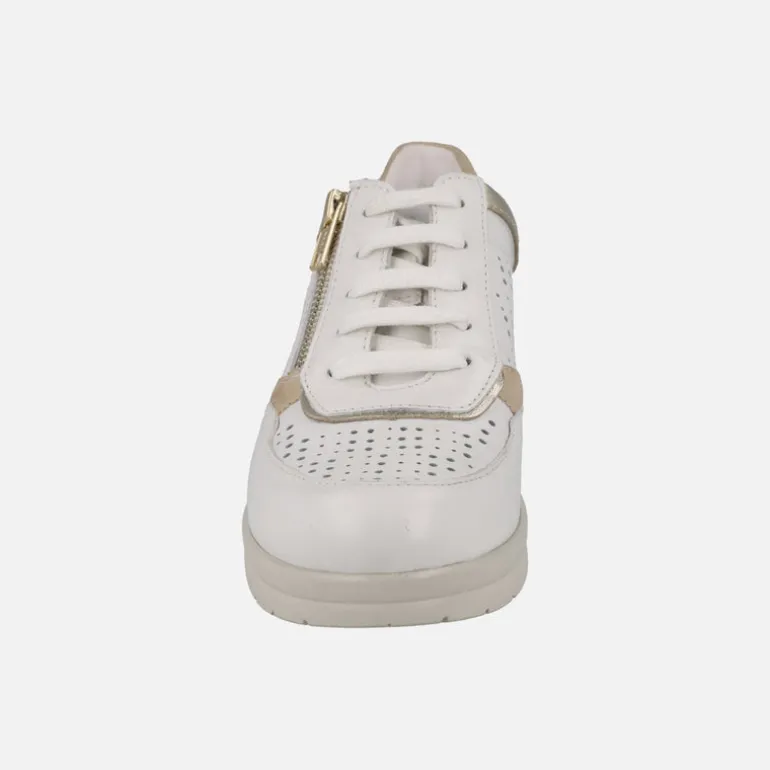 Zapatos deportivos de piel con cordones y cremallera Riposella