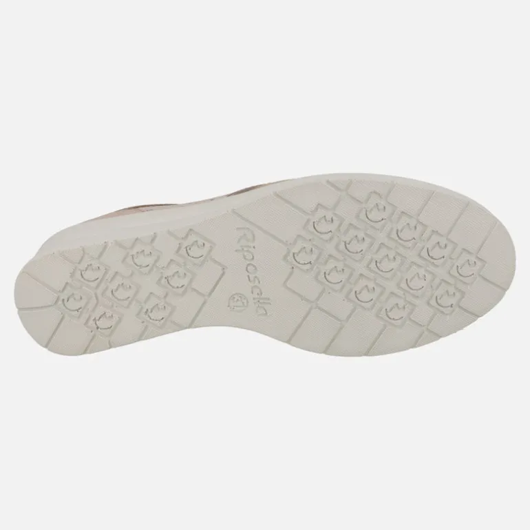 Zapatos deportivos de piel con cordones y cremallera Riposella