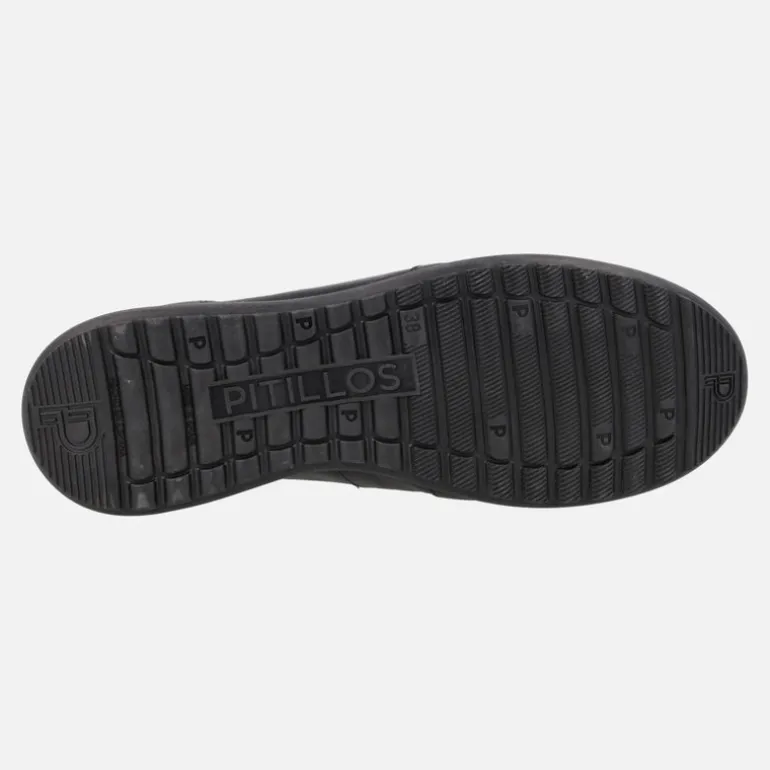 Zapatos deportivos de piel con cordones elásticos