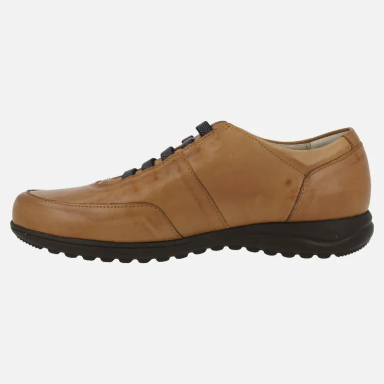 Zapatos deportivos de piel con cordones elásticos