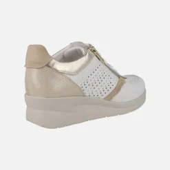 Zapatos deportivos de piel con cordones y cremallera Riposella