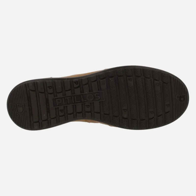 Zapatos deportivos de piel con cordones elásticos