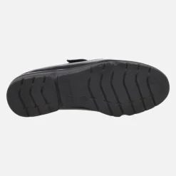 Zapatos deportivos en combinado negro con cierre de velcro