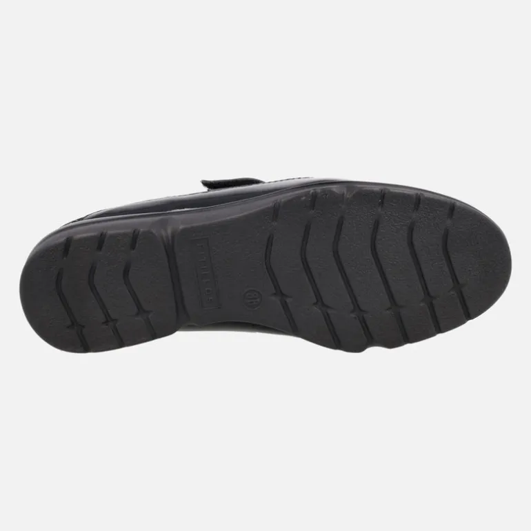 Zapatos deportivos en combinado negro con cierre de velcro